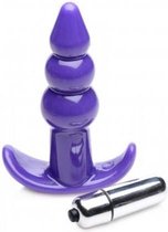 Bubbling Vibrerende Anaalplug Met Ribbels - Paars - Sextoys - Anaal Toys