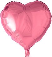 Wefiesta Folieballon Hartvorm 45 Cm Roze