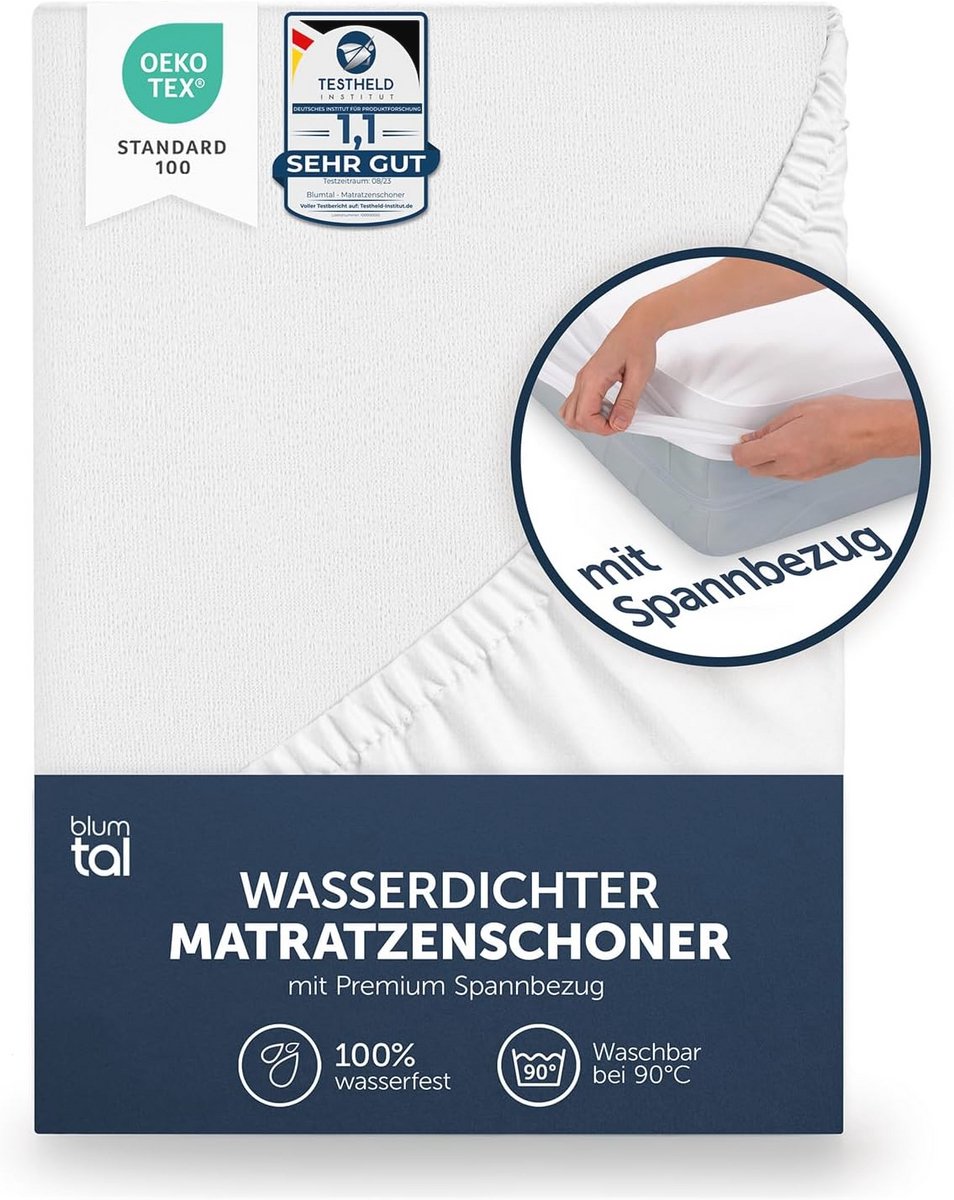 Waterdichte matrasbeschermer 70x140 cm - Ademend, allergievriendelijk en stil