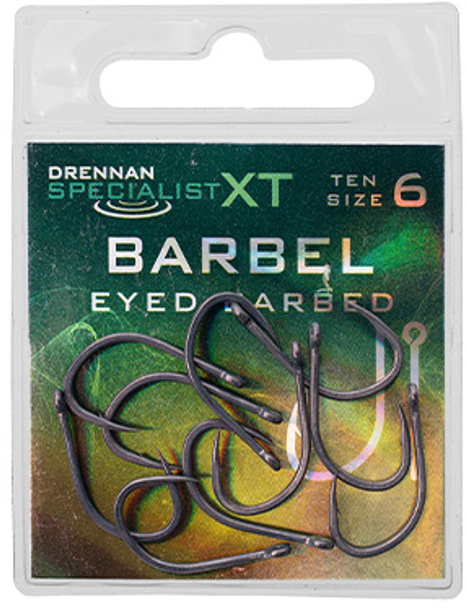 Drennan Specialist XT Barbel Eyed-Barbed - Maat : 12