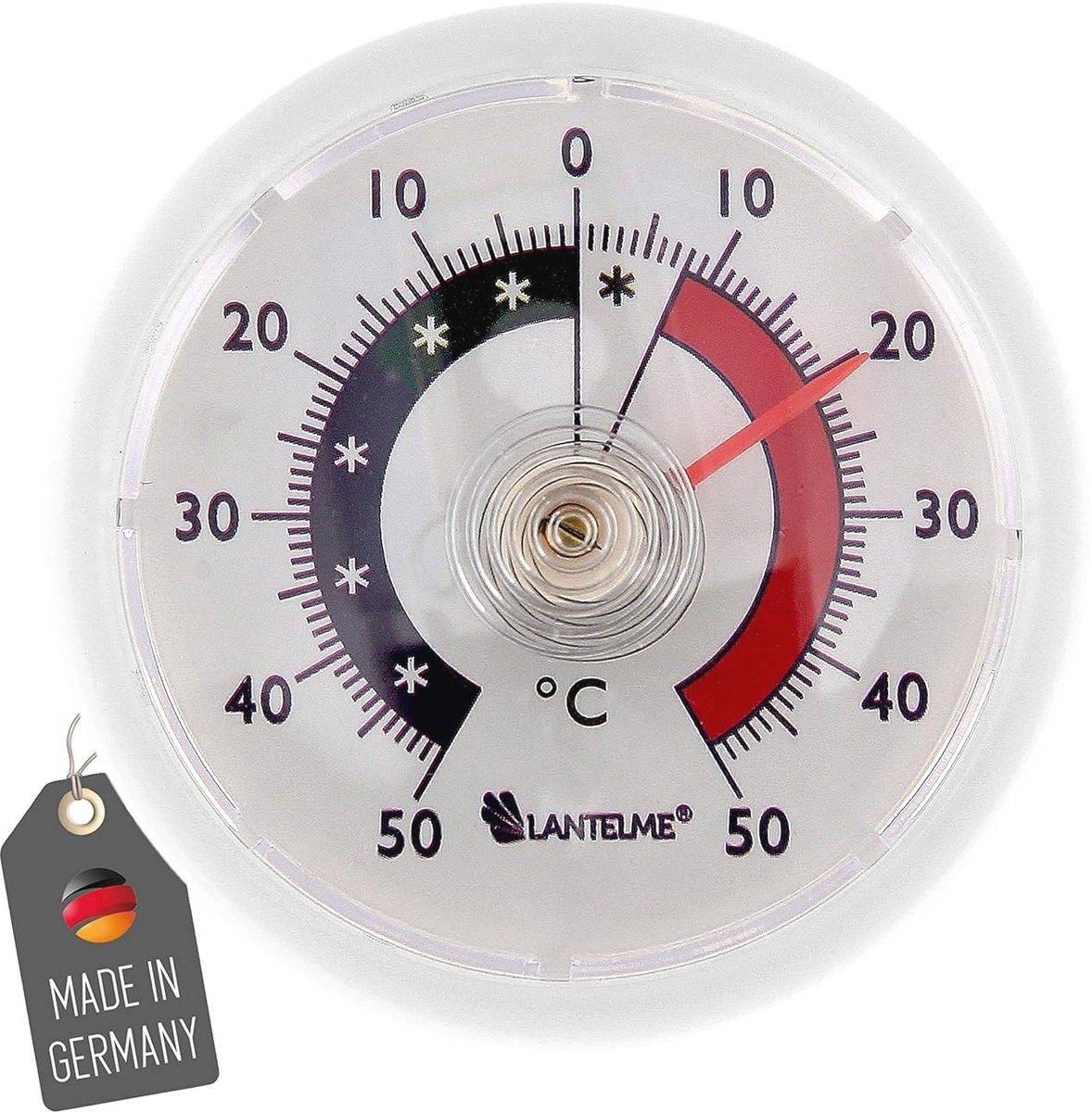 Koelkastthermometer Bimetaal Analoog Zelfklevend voor Koelkast en Vriezer