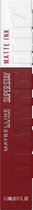 Maybelline New York - SuperStay Matte Ink Lipstick - 50 Voyager - Rode - Matte, Langhoudende Lippenstift - 5 ml