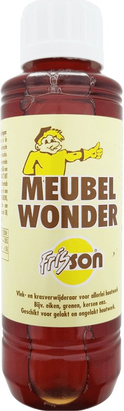 Frisson Meubelwonder 250 ml - Meubelolie voor hout - Meubel olie - Houtolie voor binnen en buiten - Hersteld, beschermd hout - Voor alle houtsoorten