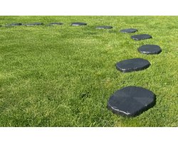 Stapsteen Kunststof Zwart/Antraciet – 37 x 30 cm – Gerecycled Kunststof