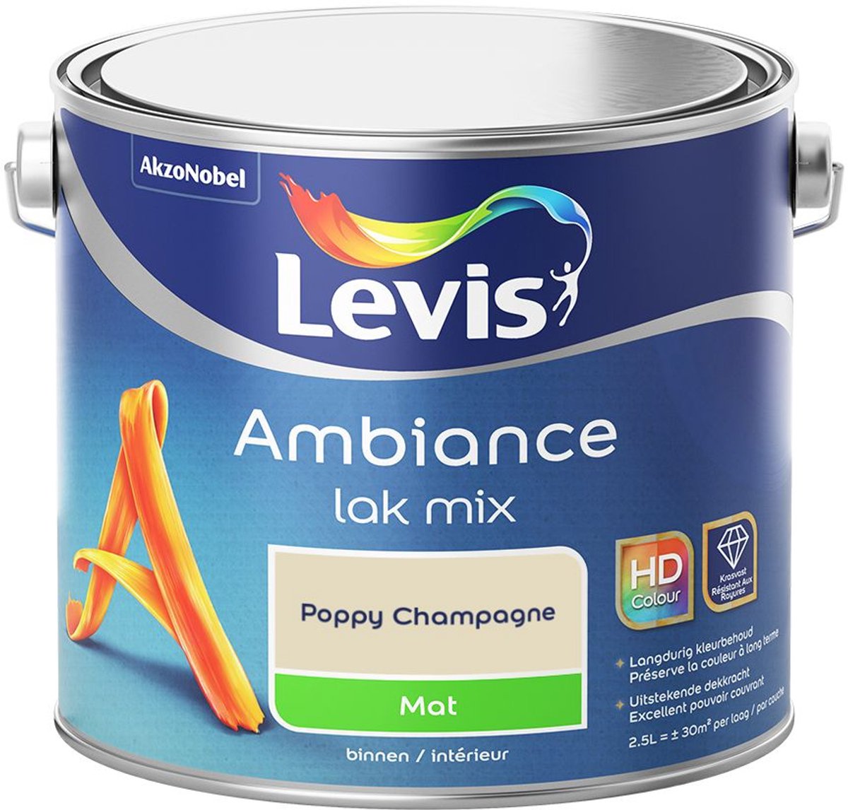 Levis - Ambiance Lak Mat Mix - Poppy Champagne - Mengverf - 2,5 L