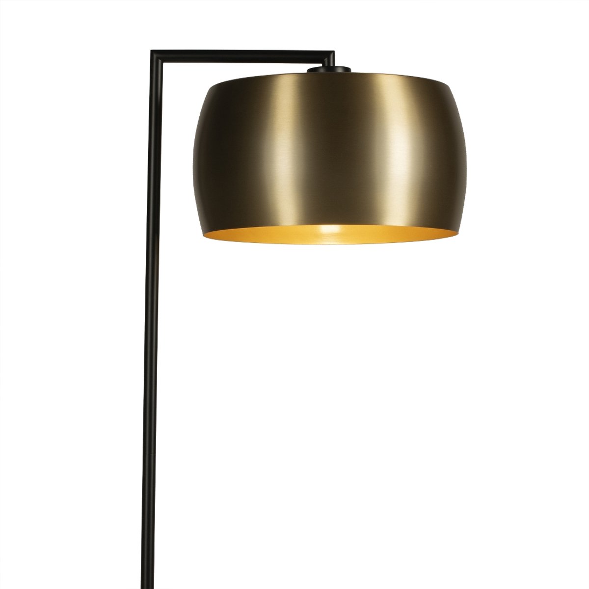 Lumidora Vloerlamp 74833 - ZWEEDS - E27 - Zwart - Goud - Messing (kleur) - Metaal