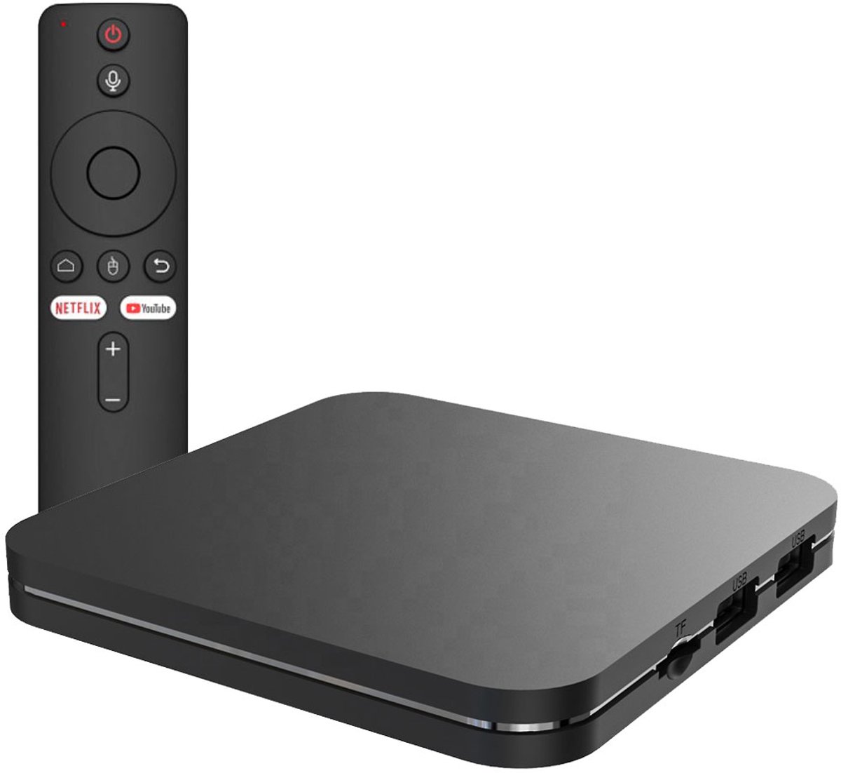 Elcostar Streaming Box Android TV - 4K UHD & HDR - Chromecast ingebouwd - Android TV HDMI Box - Eenvoudig te installeren - TV Dongel - Mediabox - iptv box - Inclusief HDMI kabel - zwart