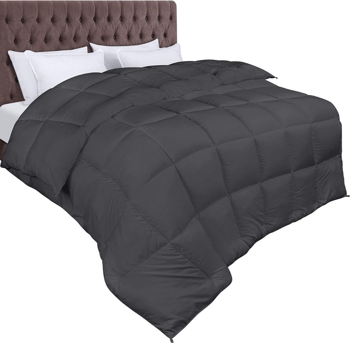 GTB® Dekbed 180x200 - Dekbed - Tweepersoons - Zwart - 180cm x 200cm x 5cm
