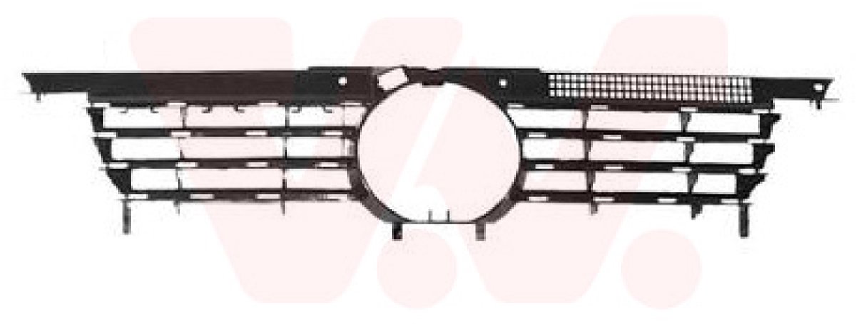 Volkswagen Bora, 1998 - 2005 - grille, binnen, zwart