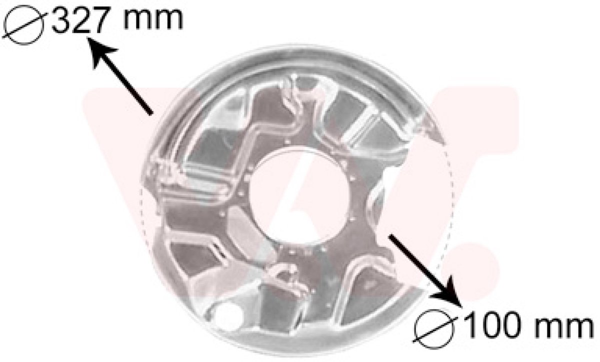 Van Wezel - REMSCHIJF BESCHERMER VOOR MERCEDES BENZ 190 W201 1982-1993 2024201044