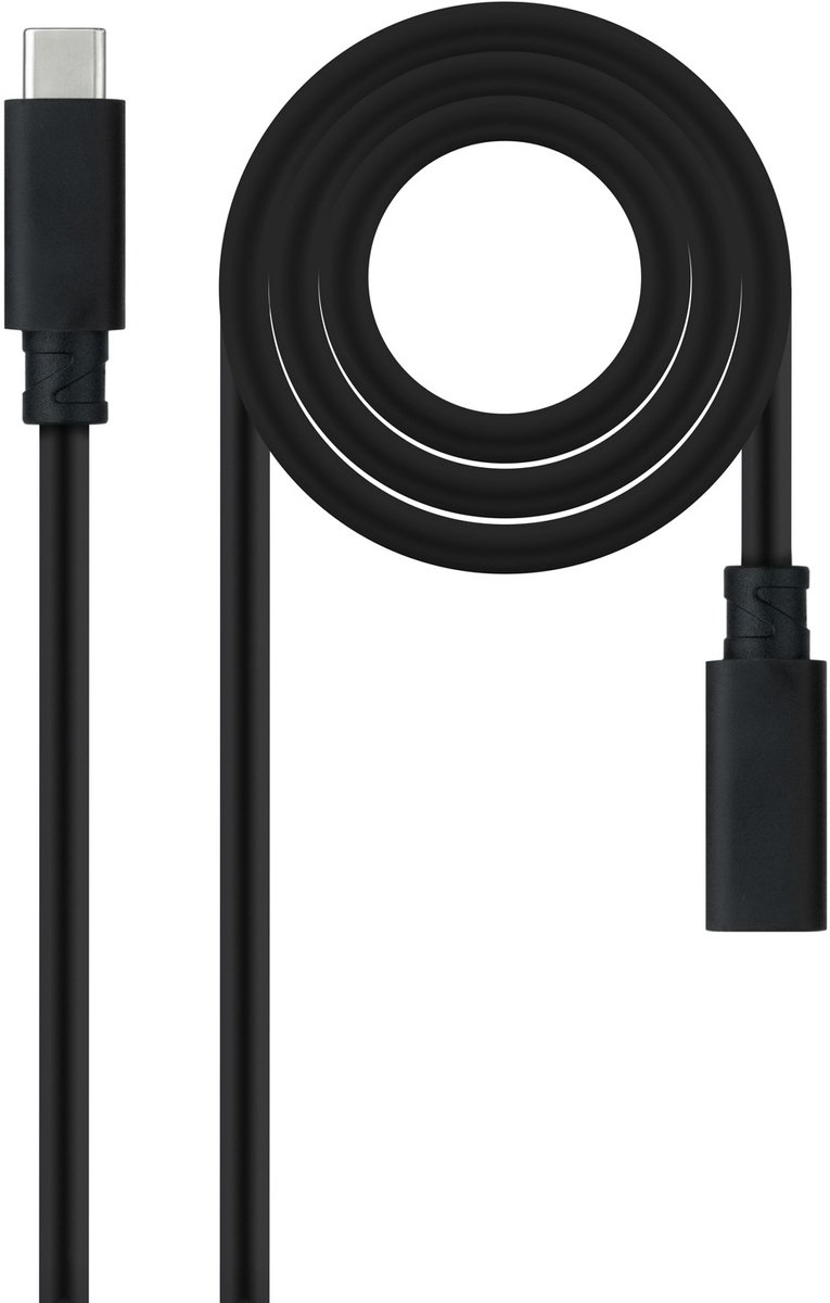 Nanocable 10.01.4501 USB-kabel USB 3.2 Gen 2x2 1 m USB C Zwart