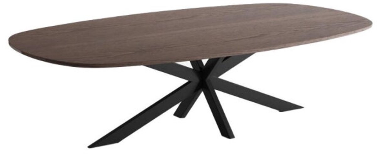 Tower Living Salontafel San Marino Deens ovaal eikenhout 135x70 cm - Bruin