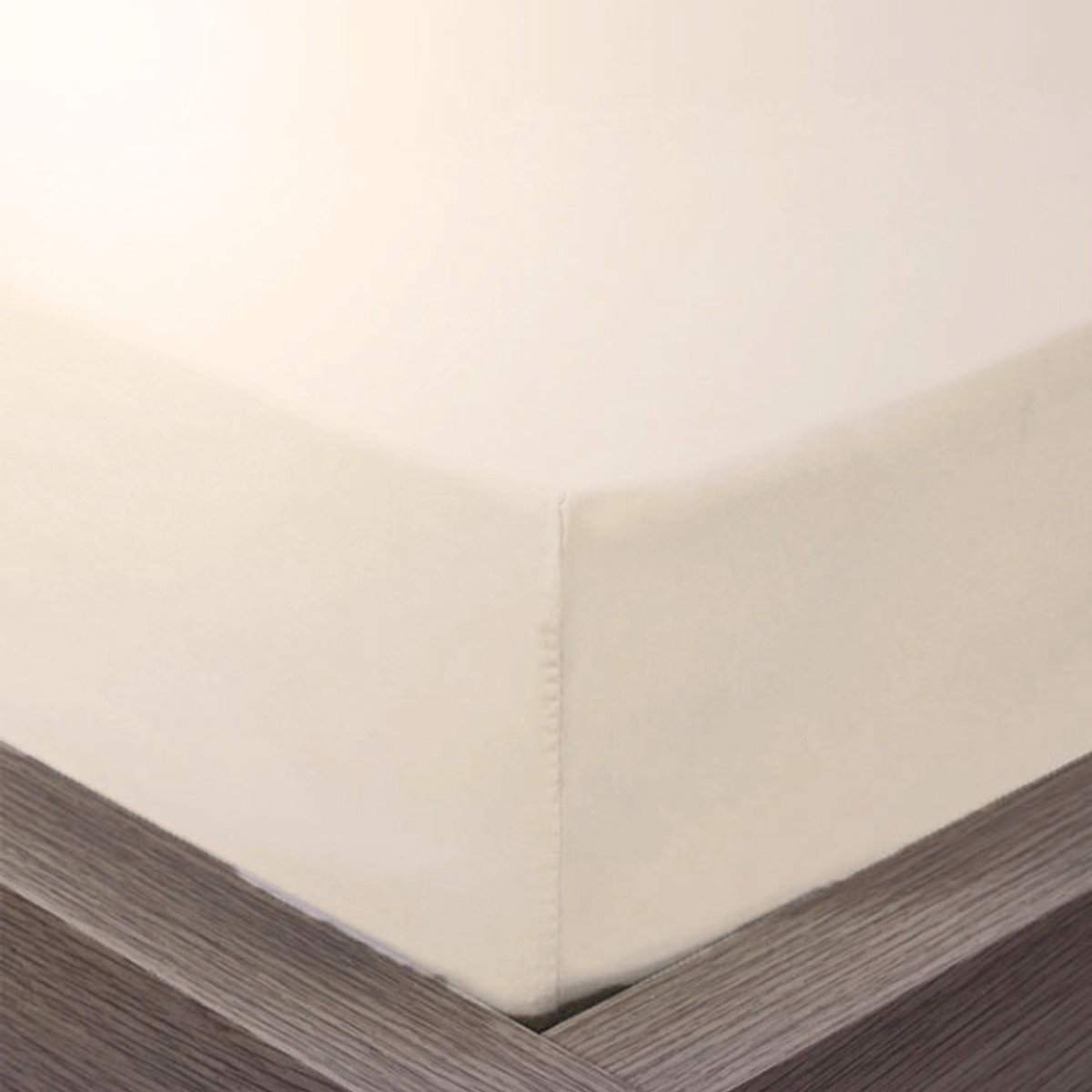 Beau Maison | Hoeslaken 100% Hoogwaardig Katoen - Zand - 180x200 + 35cm