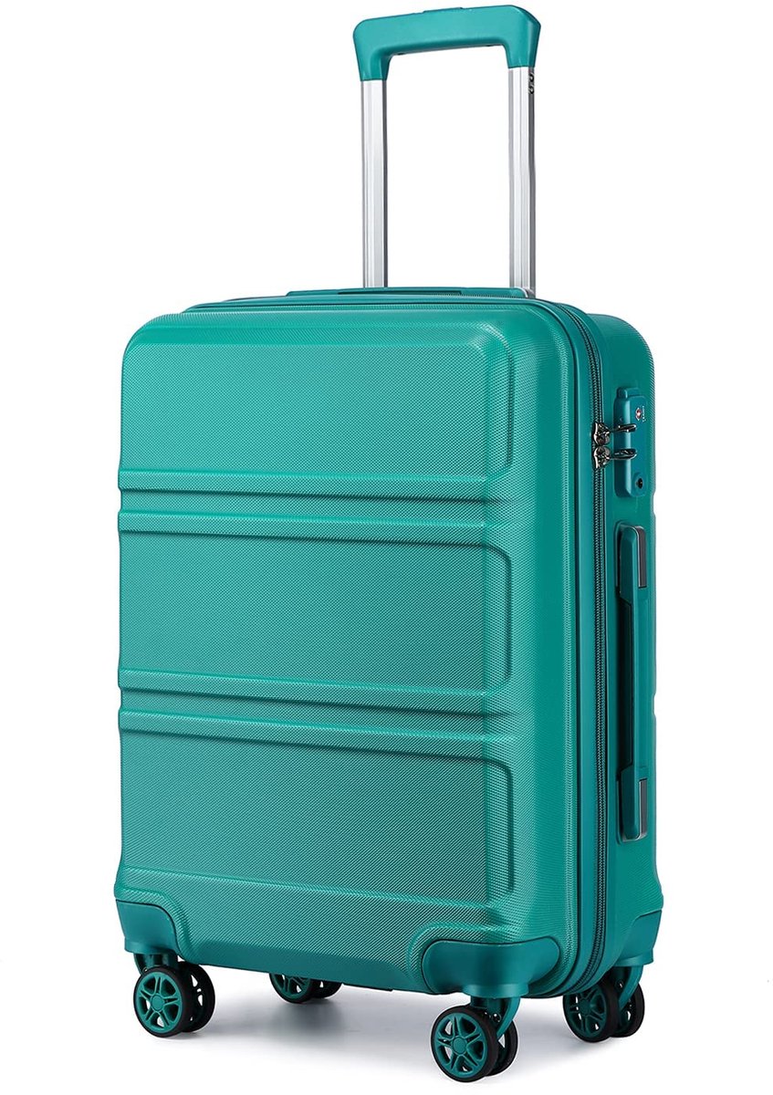 Ibenzoa® Compacte Reisgenoot: Lichtgewicht Trolleykoffer met Veiligheidsfuncties en Ruime Opbergruimte