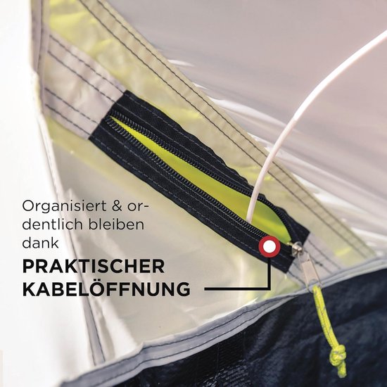 Gemengde tent voor 2 personen - Grijze tent voor camping en buitenactiviteiten — afbeelding 5