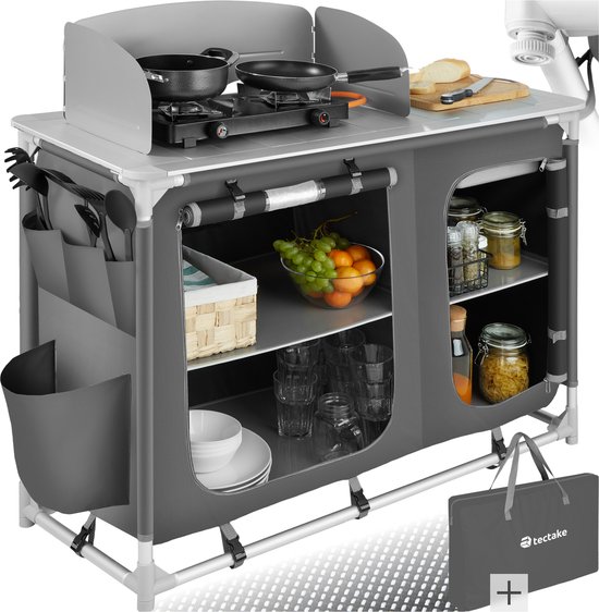 Tectake® Camping Keuken Opvouwbaar