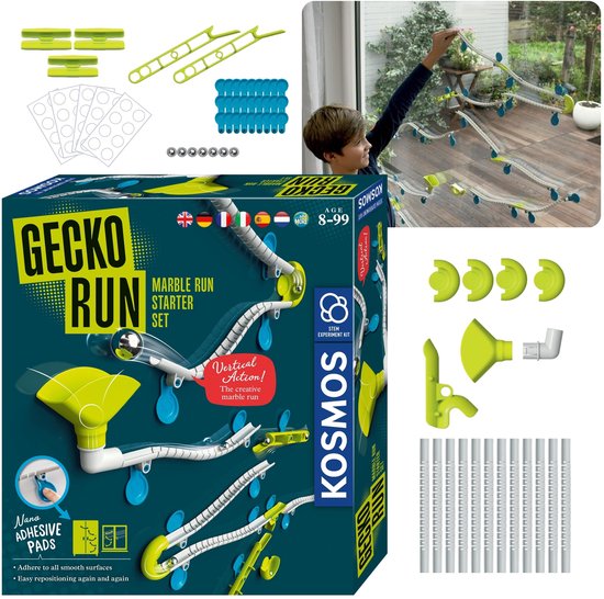 Gecko Run Flexibele verticale kogelbaan Ruimte - startset, constructiespeelgoed 8+