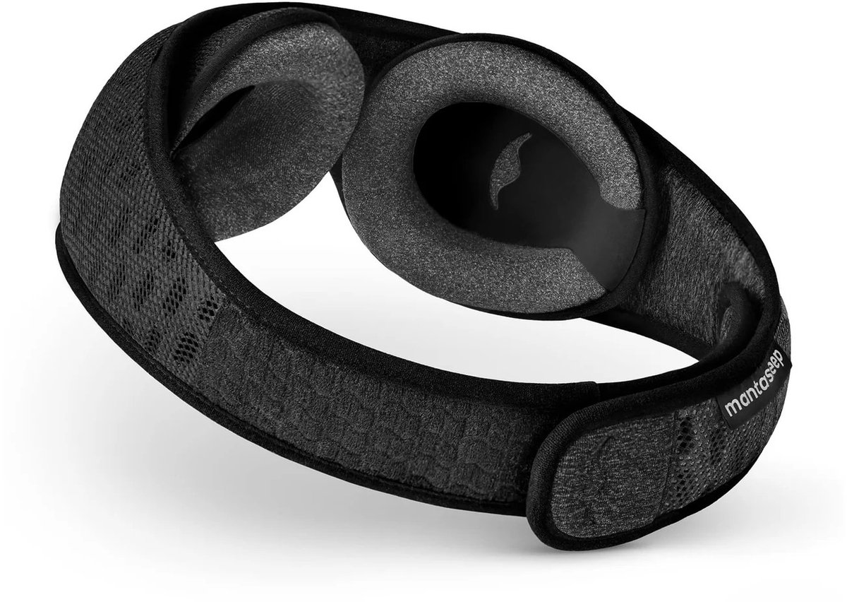 Manta Sleep Mask PRO - 100% verduisterend slaapmasker voor zijslapers - Carbon Black Limited Edition - ademend en comfortabel voor slapen/reizen/dutjes/ploegendienst. Ventilerend & ultrazacht. — afbeelding 4