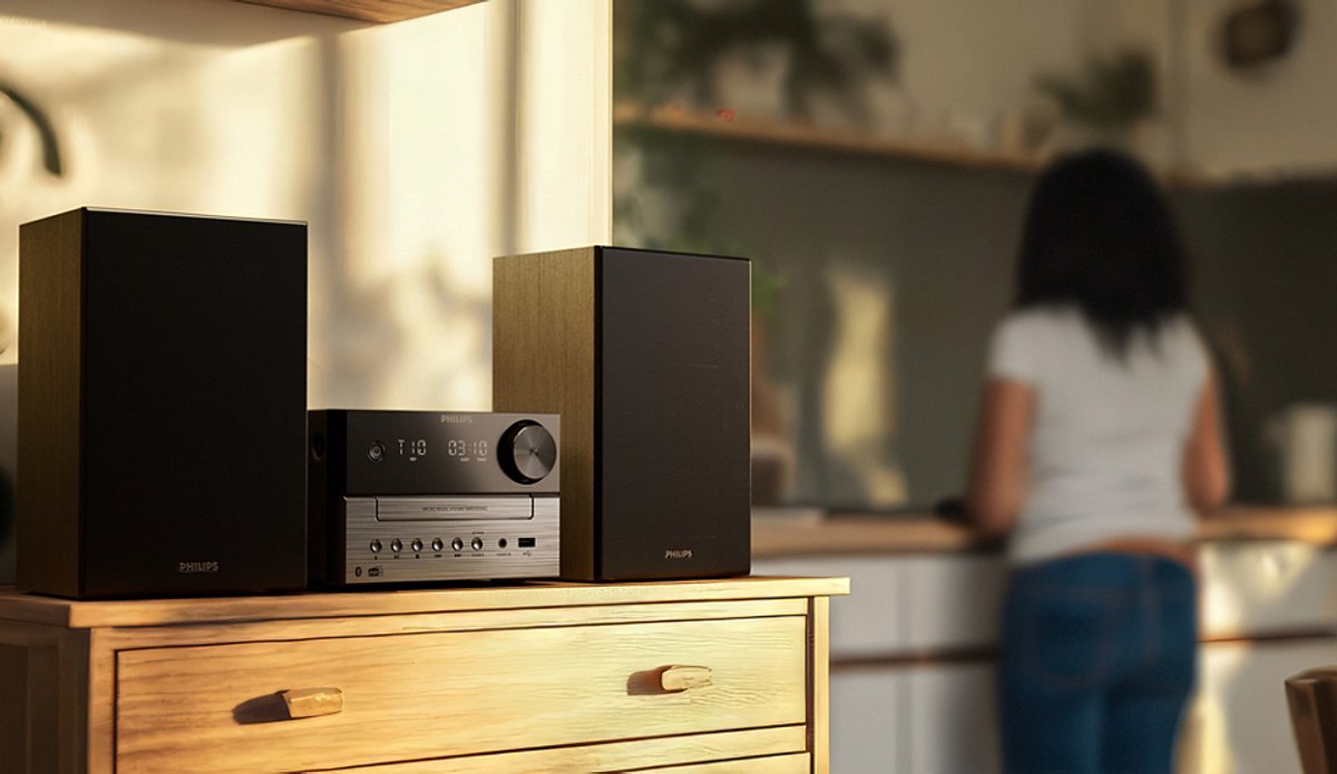 PHILIPS TAM3505M2 Micro-muzieksysteem, Bluetooth, cd-speler, USB, Auracast FM en DAB-radio, 85% PCR-materiaal thumbnail 6