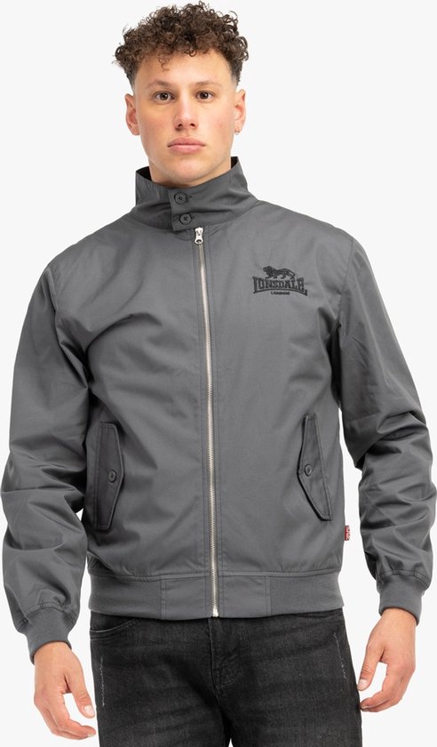 Olijfgroen pufferjack met capuchon van Lyle & Scott met logo en logo