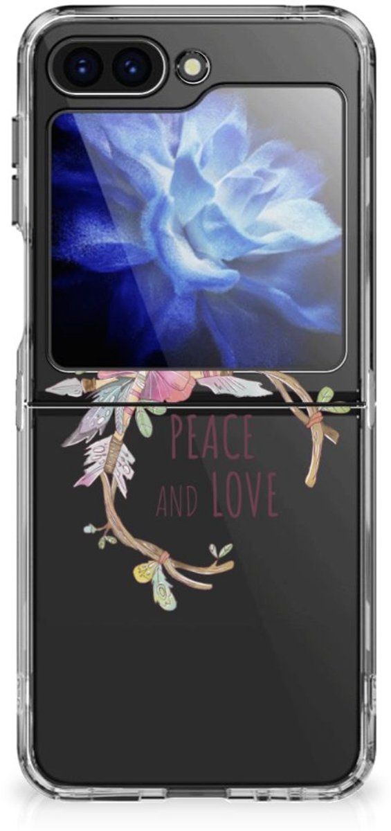 Samsung Galaxy Z Flip 6 Telefoonhoesje met Naam Boho Text