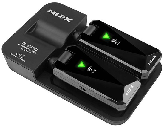NUX B-5RC 2,4 GHz draadloos gitaar systeem met power case