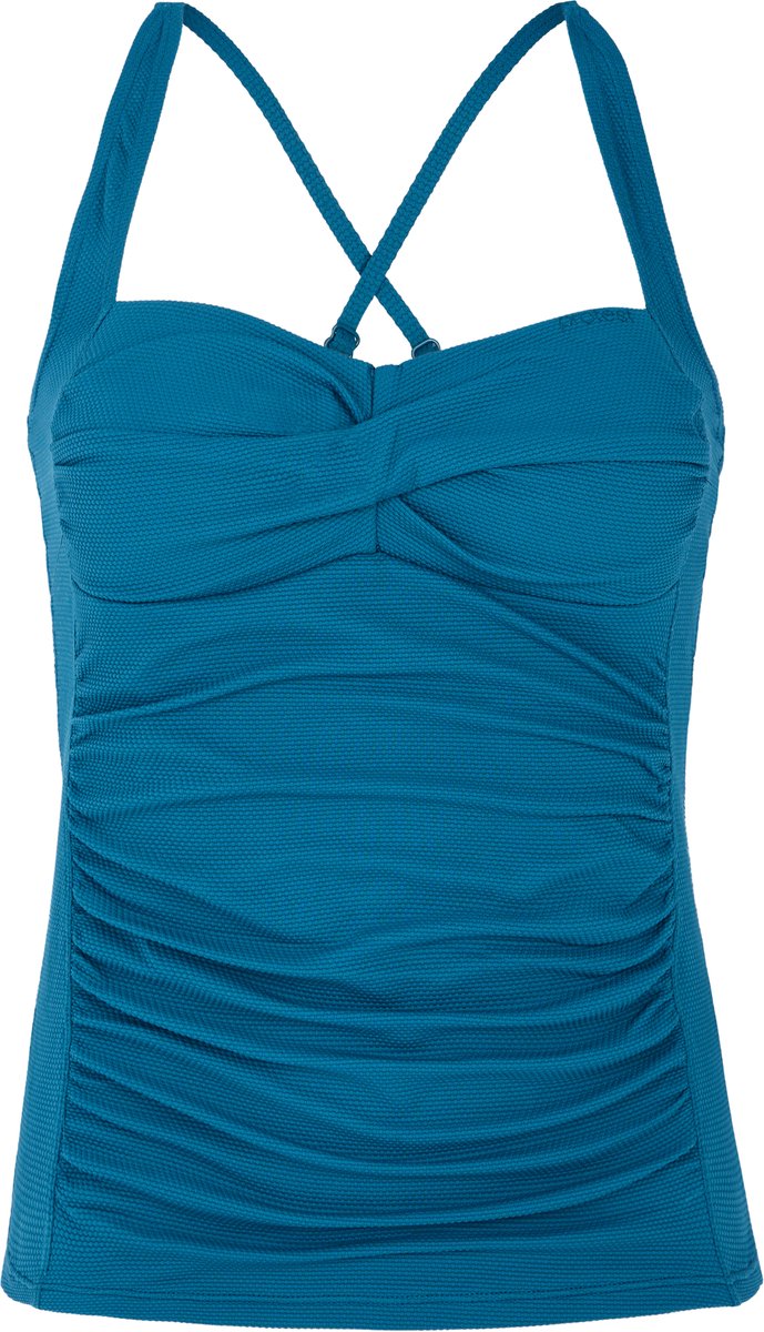 Protest Mixlusca 25 – Tankini top Dames – B&C-Cup – Verstelbare bandjes Blauw