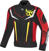 Berik Track Pantalon Moto Cuir Homme – Noir/Blanc – Taille 52 – Protections CE AA