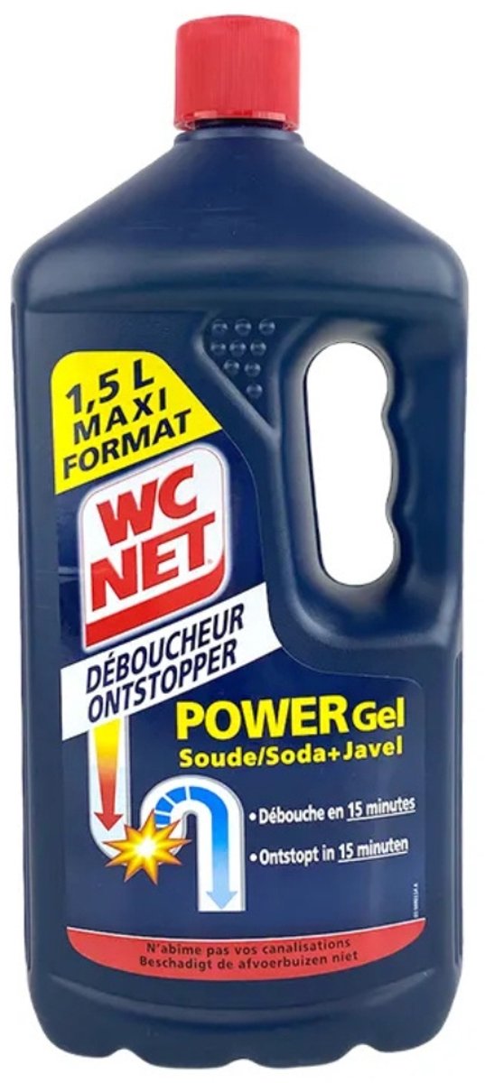 WC Net - Ontstopper - Gel - Met Soda - 1.5L - 1 stuk