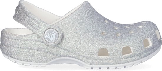 Baby Crocs Classic Iridescent Glitte wit