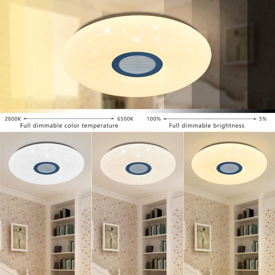 LED-plafondlamp met Bluetooth®-luidspreker