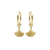 Karma Oorhangers Ginko Leaf Goud