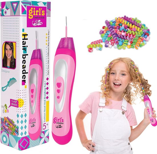 Machine à Tresser Automatique Pour Filles – Kit Créatif Coiffure Avec 3 Styles, Rubans Et Pierres – Cadeau Anniversaire Enfant