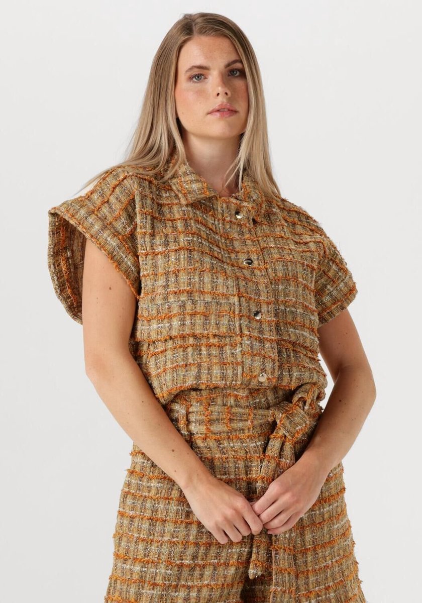 Amaya Amsterdam Emma Gilet Blazers Dames - Oranje - Maat L
