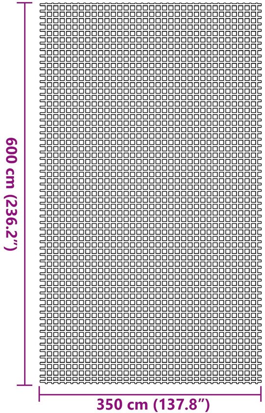 vidaXL - Tenttapijt - Blauw - 600 - × - 350 - cm - Polyester van Merkloos — afbeelding 5
