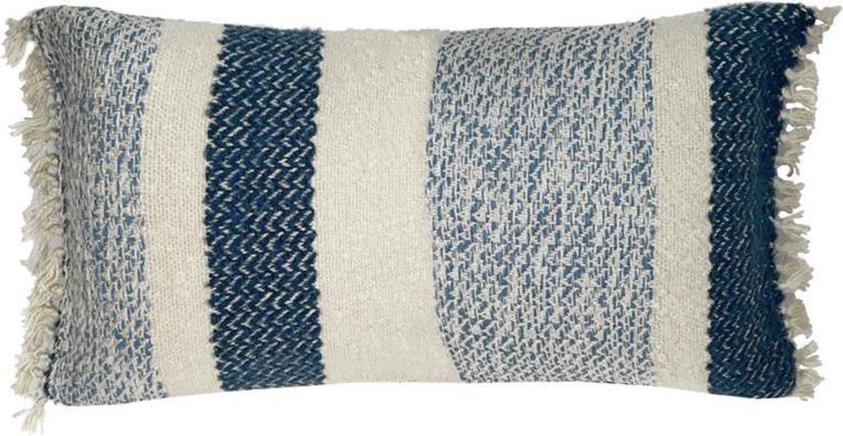 Malagoon - Berber grainy blue cushion