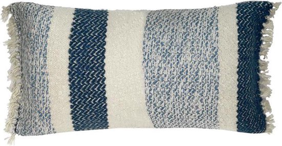 Malagoon - Berber grainy blue cushion