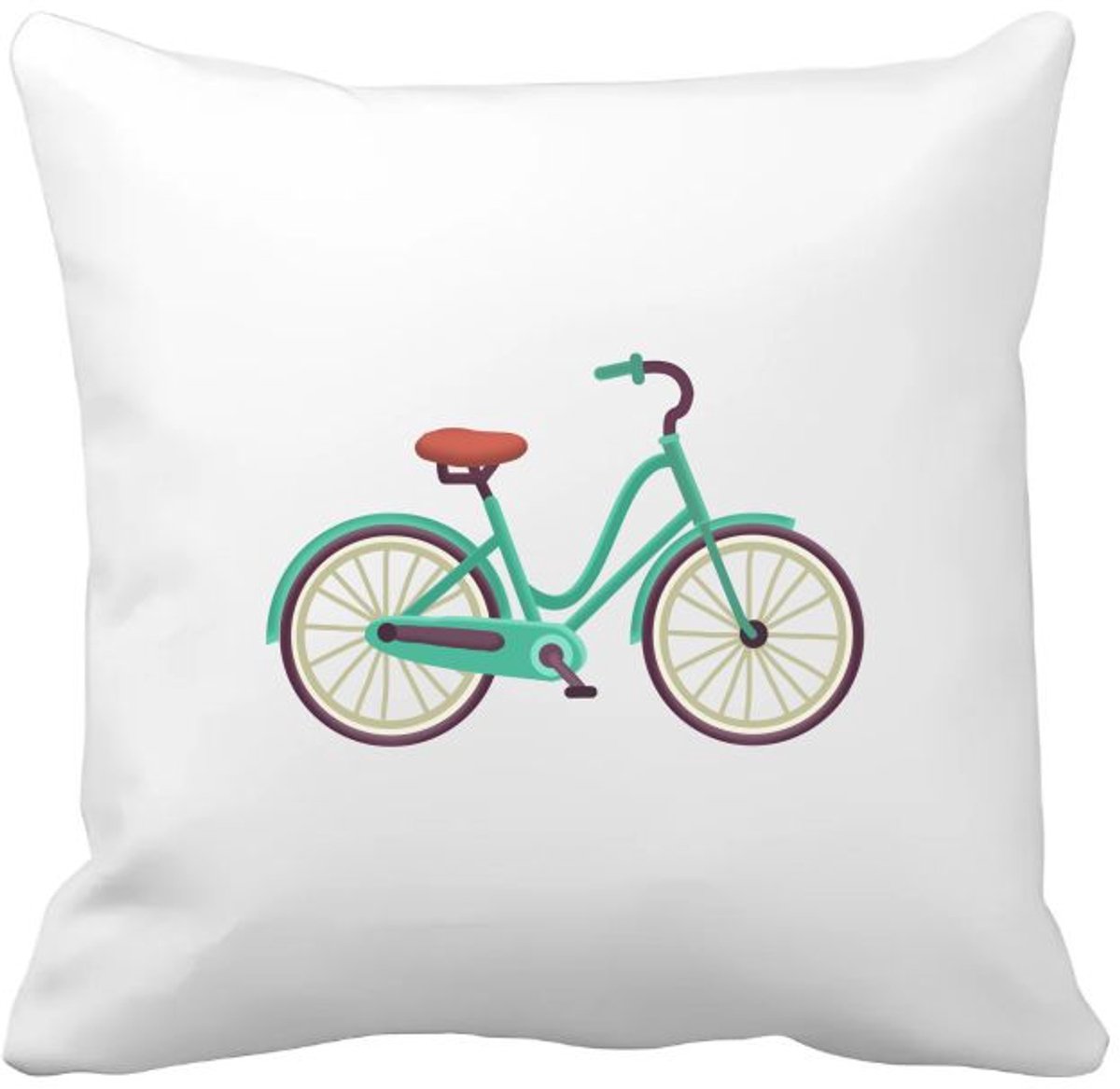 Akyol fiets Kussen hoes - Fietsenmaker - fietsers - fietsdecoratie - 40 bij 40 cm Multicolor