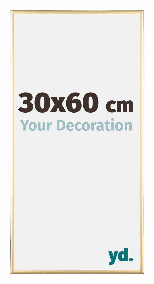 yd. Your Decoration - Fotolijst 30x60 cm - Aluminium - Goud - Kent