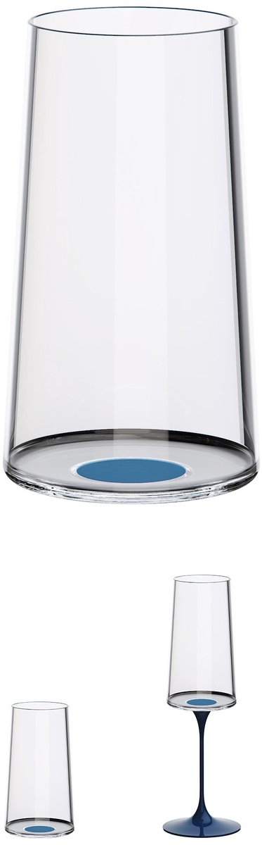 Trebonn SplitGlass - Tumbler / Rodewijnglas - 450ml - Set van 2 - Groen