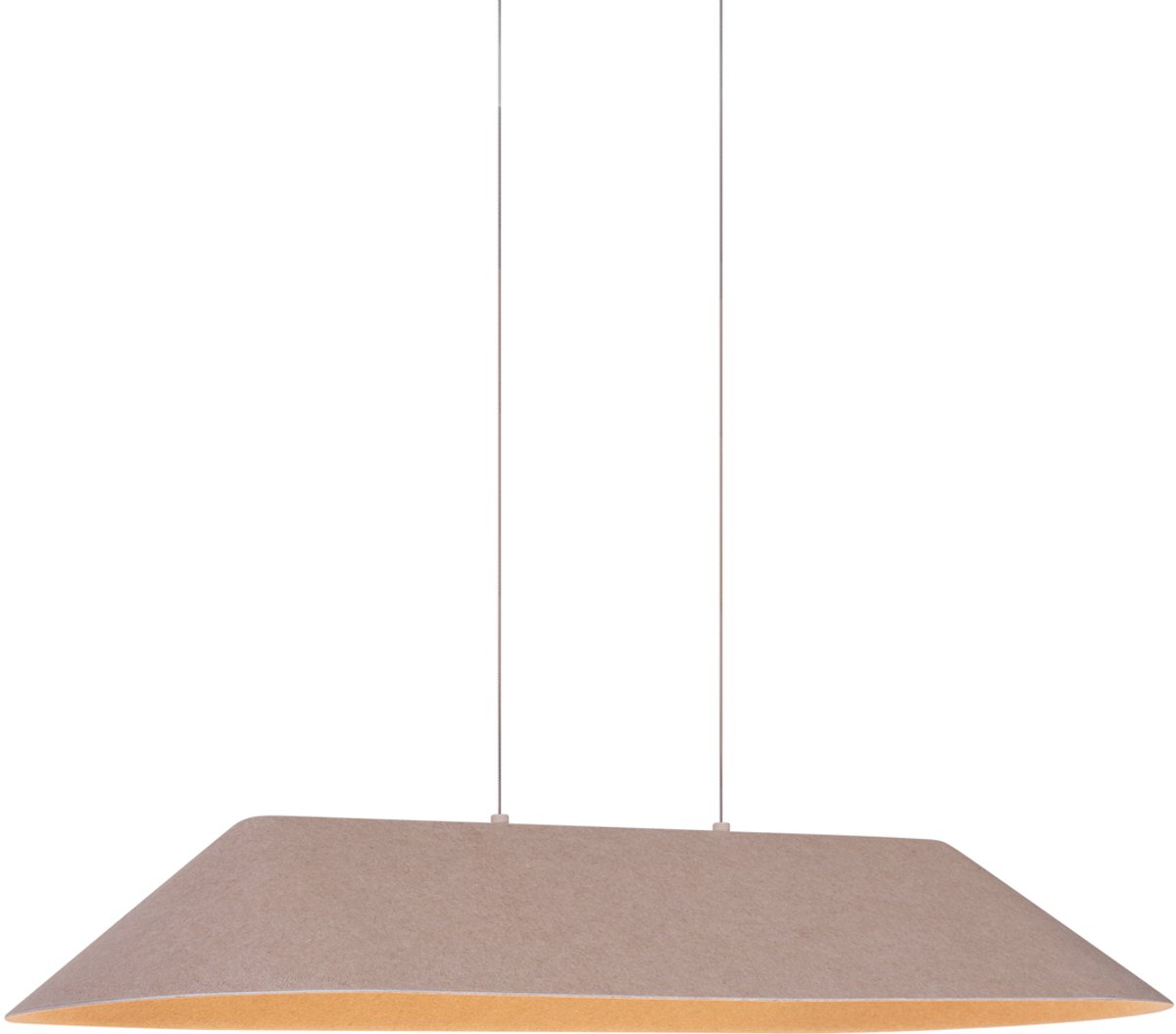 QAZQA Professional dani - Moderne LED Hanglamp voor boven de eettafel | in eetkamer - 1 lichts - L 1090 mm - Beige - Woonkamer | Slaapkamer | Keuken