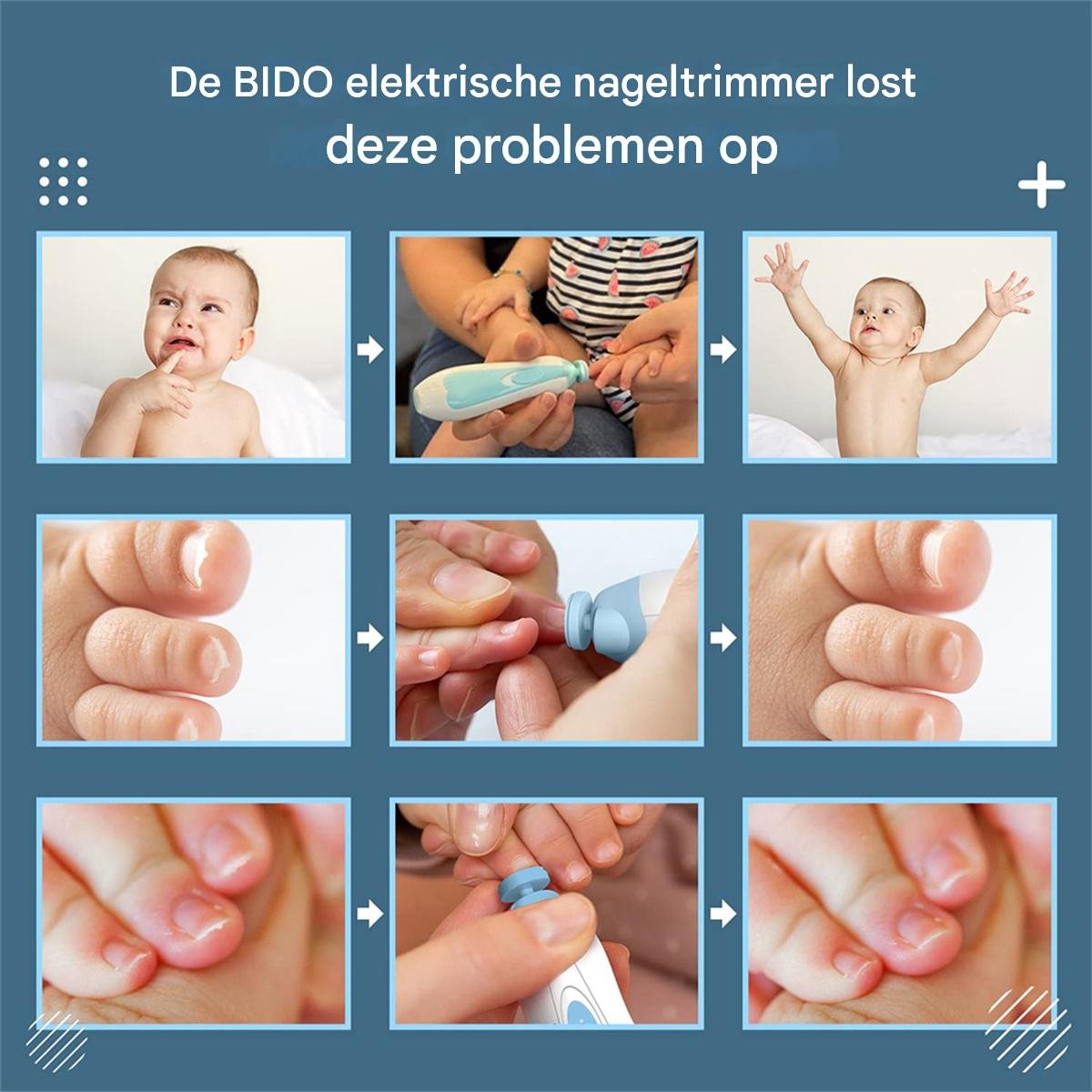 Elektrische Baby Nagelvijl - Manicure Set - Voor Pasgeborenen & Peuters - Veilig & Draagbaar - Groen — cadeau in Verzorging - foto 2