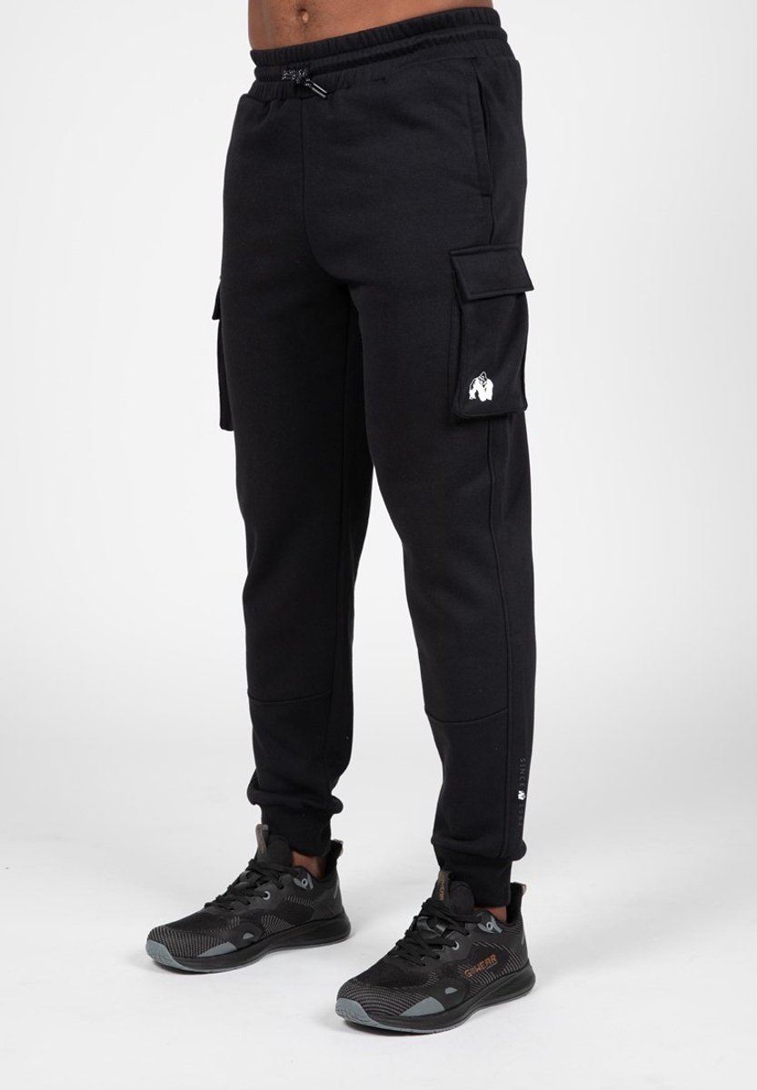 Gorilla Wear Hudson Cargo Joggingbroek - Zwart - L