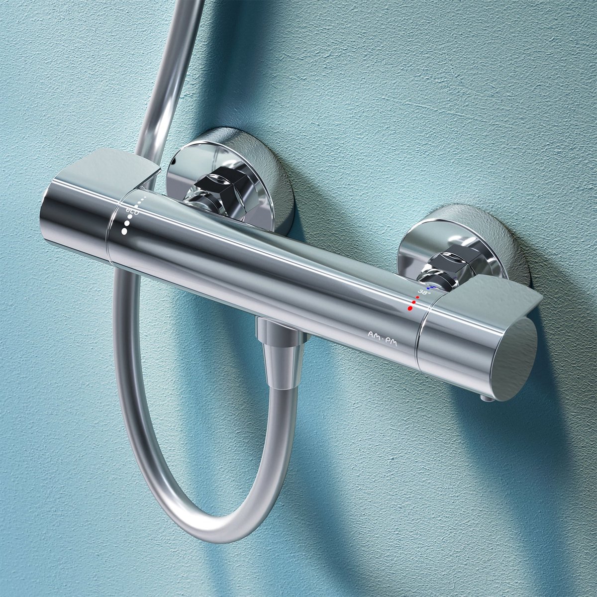 AM.PM X-Joy - Thermostatische Douchekraan - Mengkraan - 150 mm Hartafstand - Messing - Chroom