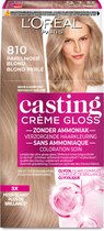 Bol.com L'Oréal Paris Casting Crème Gloss Parelmoer Blond 810 - Semi-permanente Haarkleuring Zonder Ammoniak aanbieding