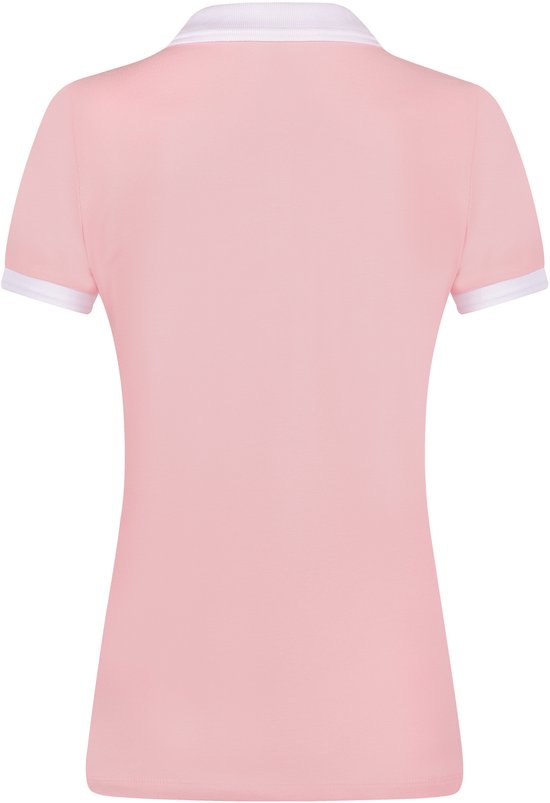 Polo Jimmy Sanders à manches courtes en coton piqué pour femme, rose - M