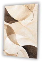 Lignes abstraites et formes ondulées - Peinture vague - Forme sur toile - Japandi - Décoration d'intérieur - Œuvre d'art - toile 30x45 cm