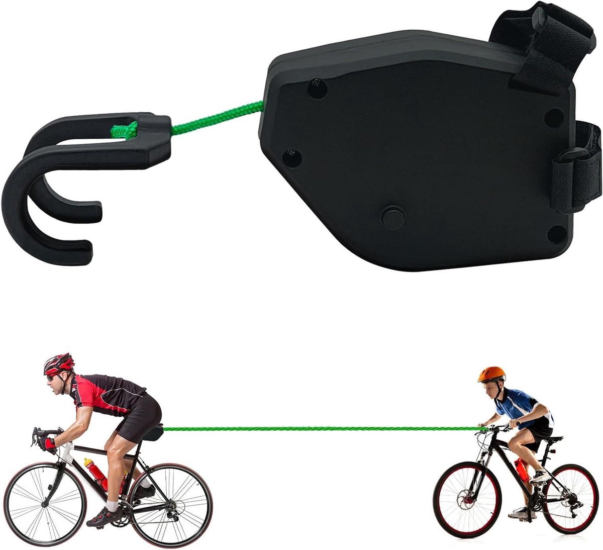 Nordivar - Trekkoord voor fietsen - Traction Rope voor kinderen en volwassenen - Fiets sleepriem voor e-bike en mountainbike - Fietsaccessoires