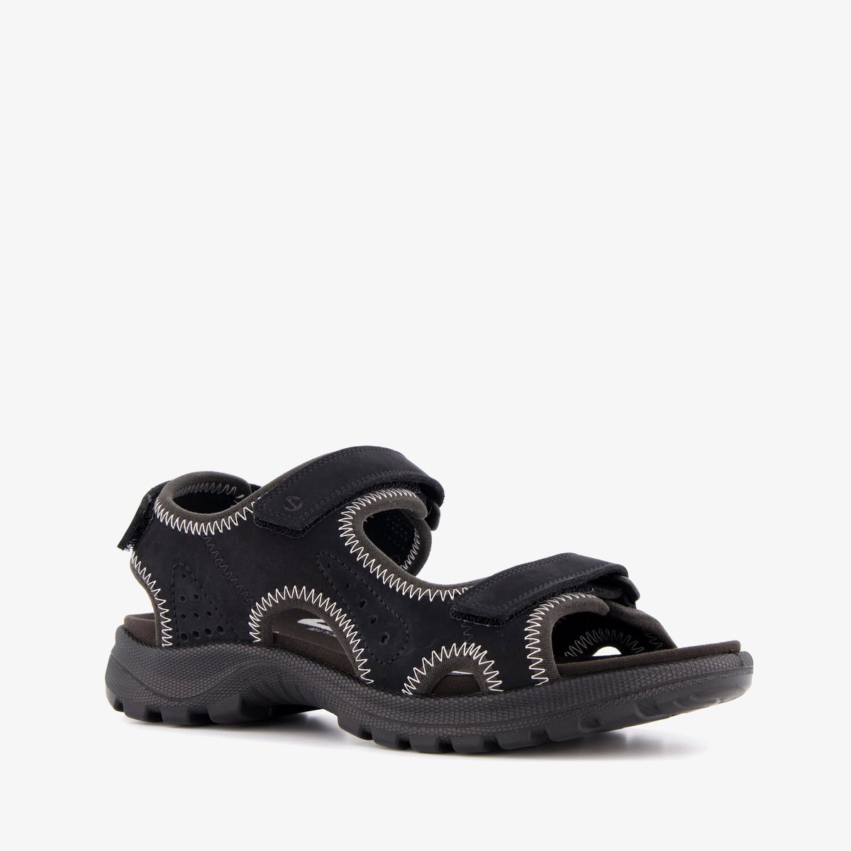 ECCO Onroads leren dames sandalen Zwart