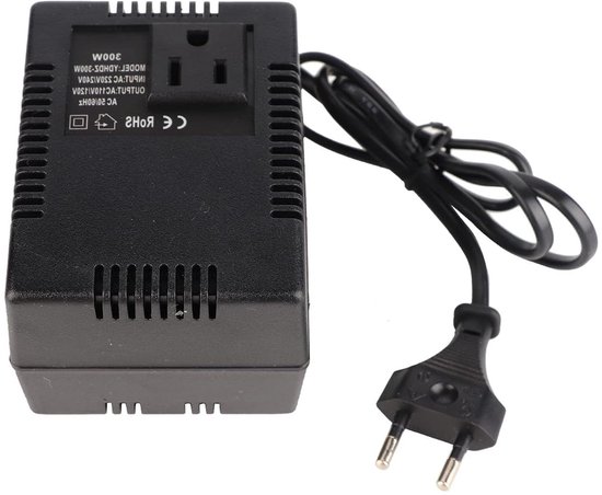 Stekkeradapter 300W Transformator Spanningsomvormer AC 220V naar 110V EU- stekkeradapter(EU plug